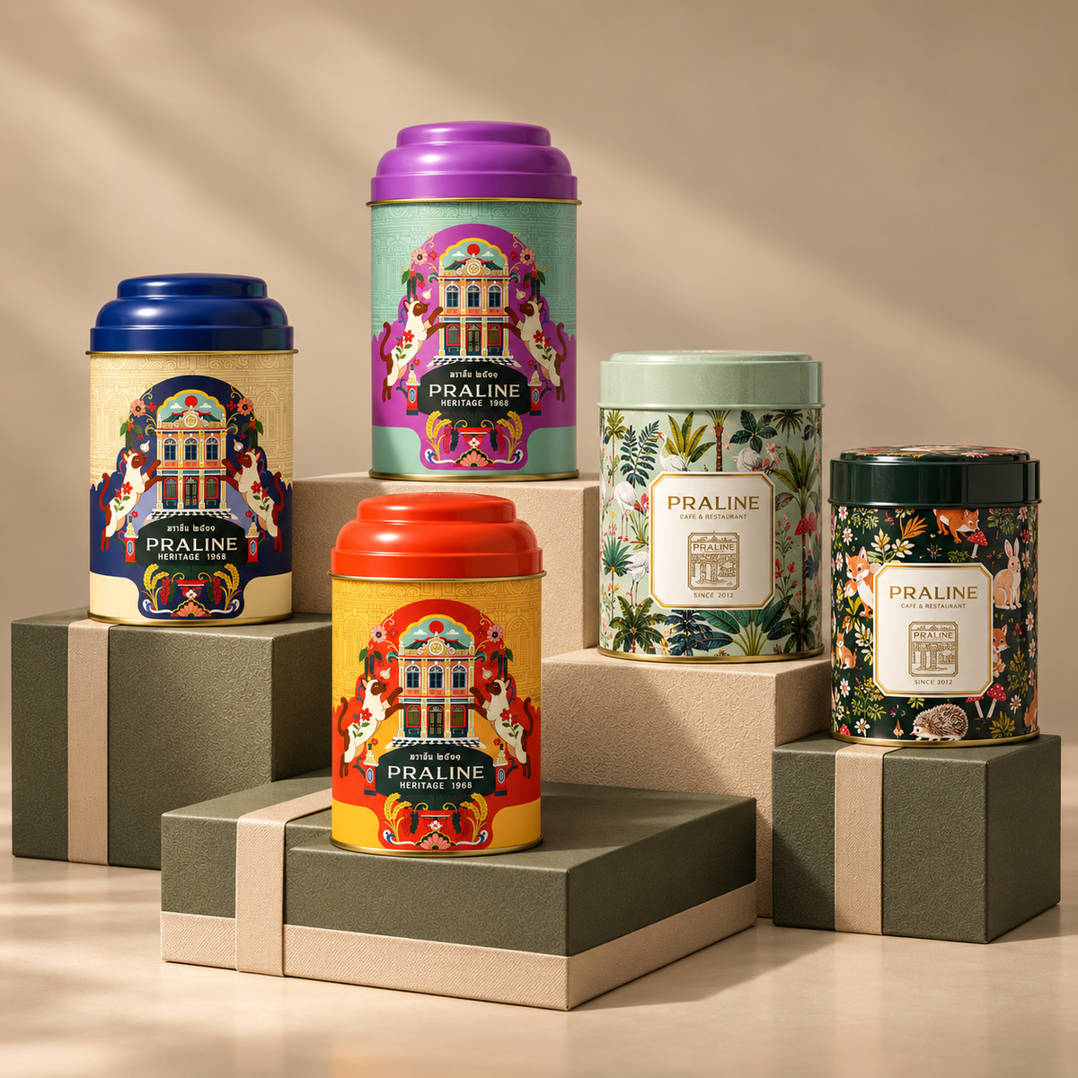 Praline Cookies & Tins