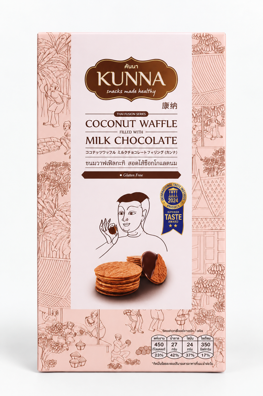 Coconut Waffle With Milk Choc
