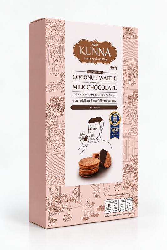 Coconut Waffle With Milk Choc