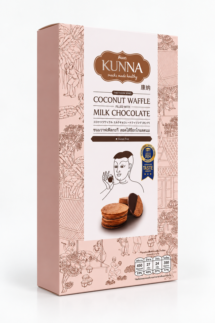 Coconut Waffle With Milk Choc